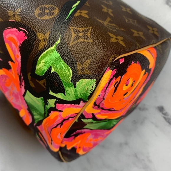 Louis Vuitton Roses Speedy 30 Monogram bag Pink Floral Sprouse Limited Edition - Picture 14 of 16